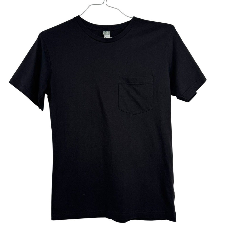 Men's Black Blank Cotton Pocket T-Shirt LAT Skater Streetwear Size‎ XS